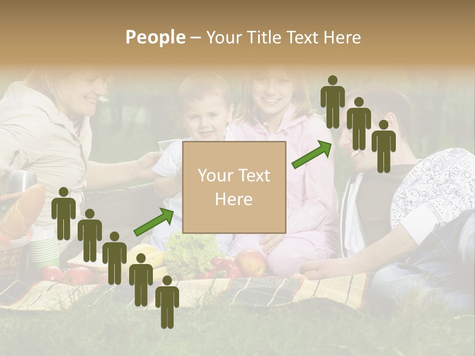 Parent Daughter Eat PowerPoint Template