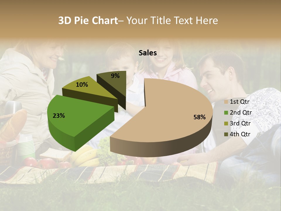 Parent Daughter Eat PowerPoint Template