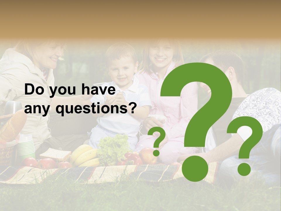 Parent Daughter Eat PowerPoint Template