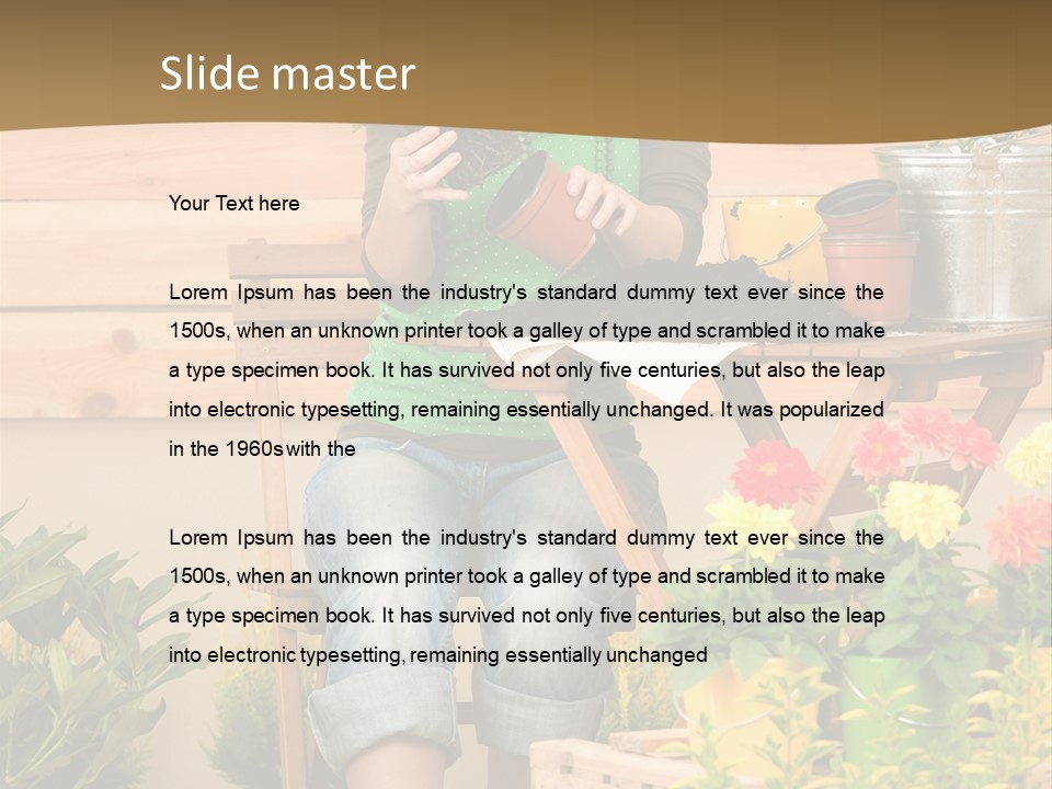 Flower Fresh Summer PowerPoint Template