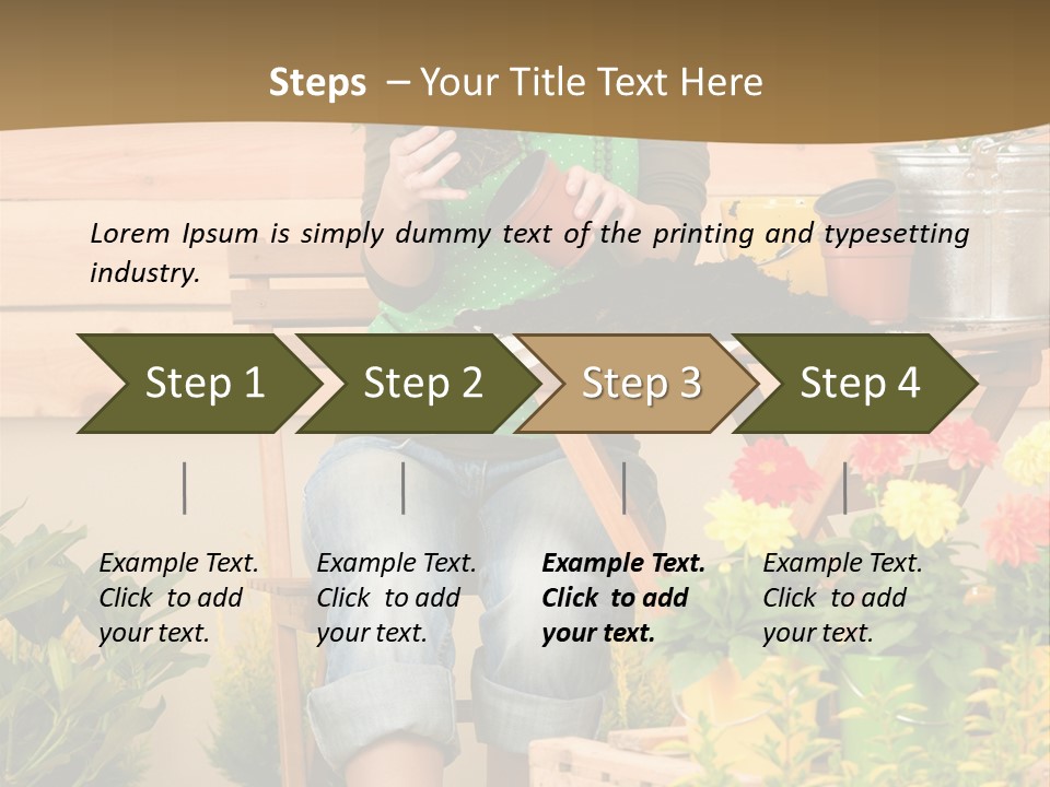 Flower Fresh Summer PowerPoint Template