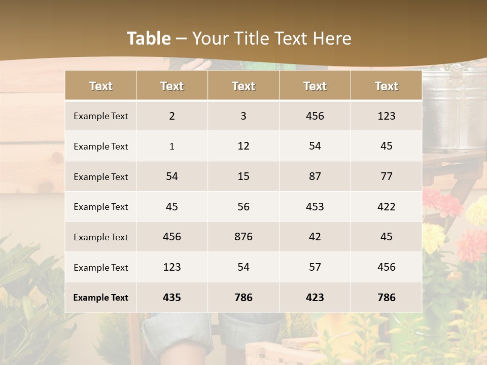 Flower Fresh Summer PowerPoint Template