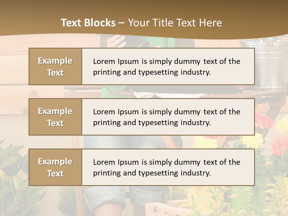 Flower Fresh Summer PowerPoint Template