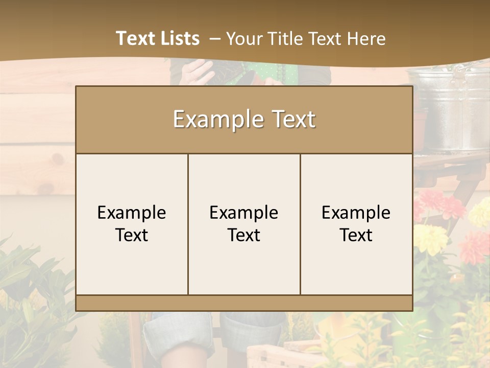 Flower Fresh Summer PowerPoint Template