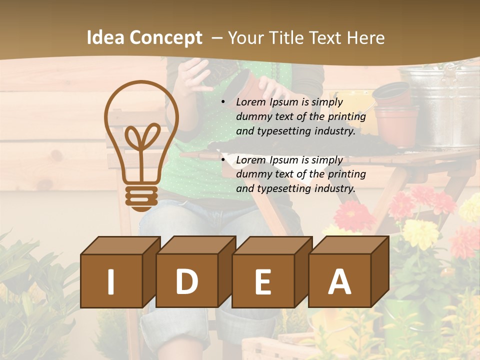 Flower Fresh Summer PowerPoint Template