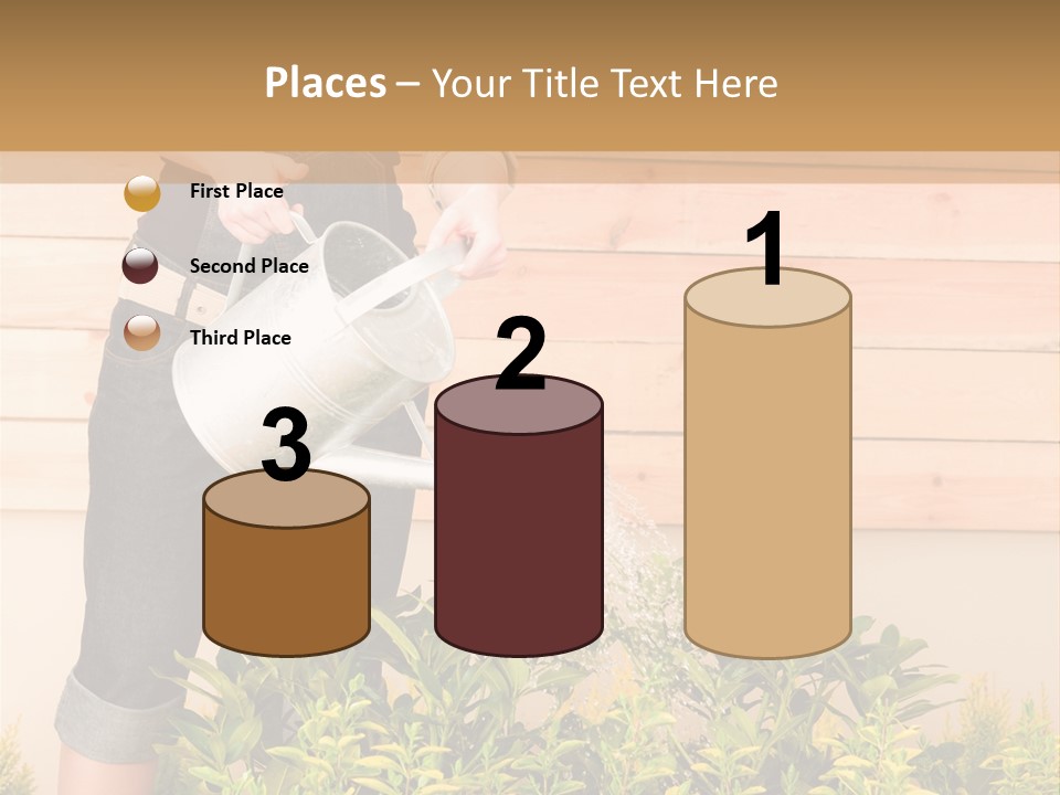 Blond Green Alone PowerPoint Template