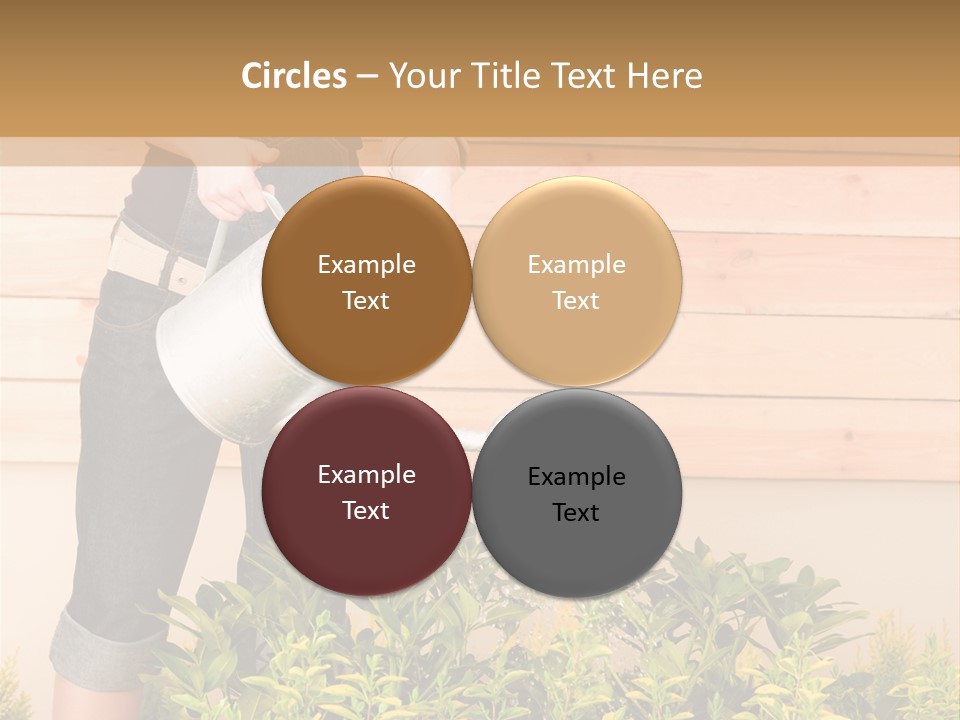 Blond Green Alone PowerPoint Template