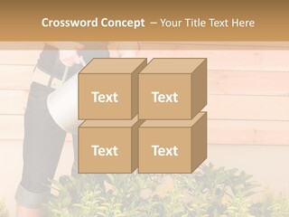 Blond Green Alone PowerPoint Template