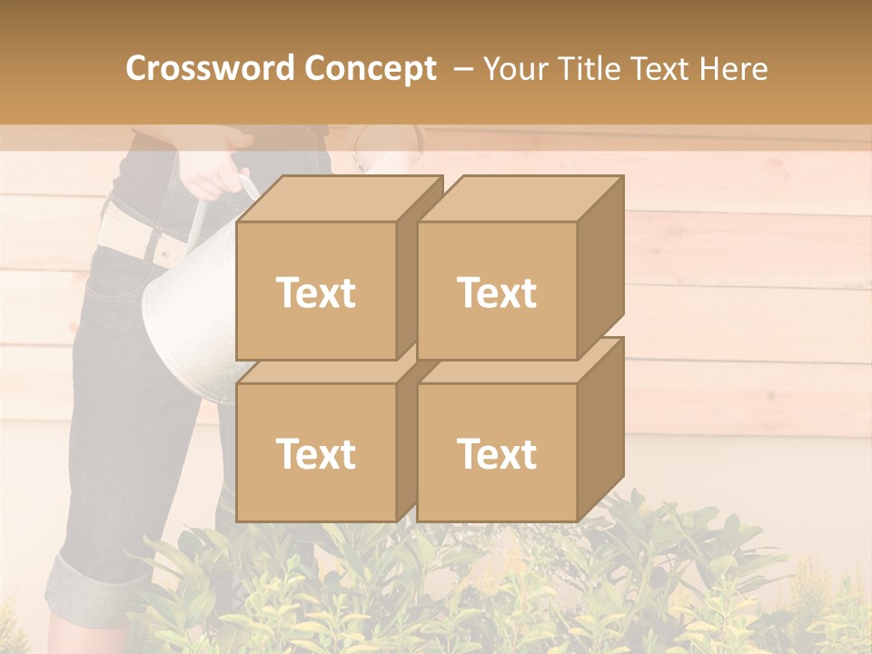Blond Green Alone PowerPoint Template