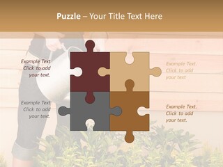 Blond Green Alone PowerPoint Template