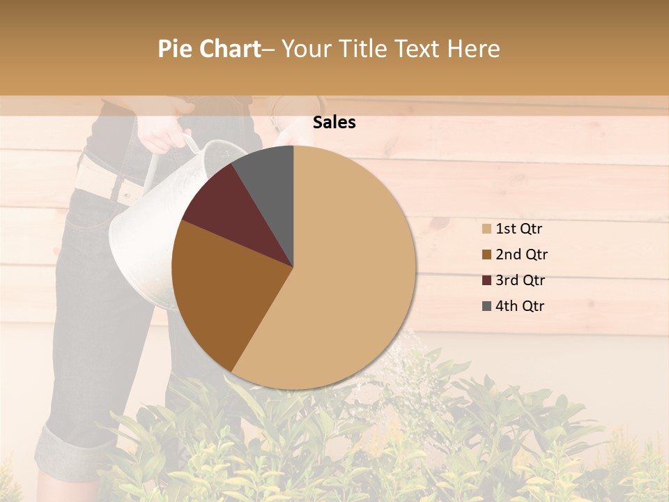 Blond Green Alone PowerPoint Template