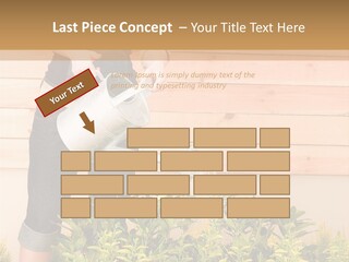 Blond Green Alone PowerPoint Template