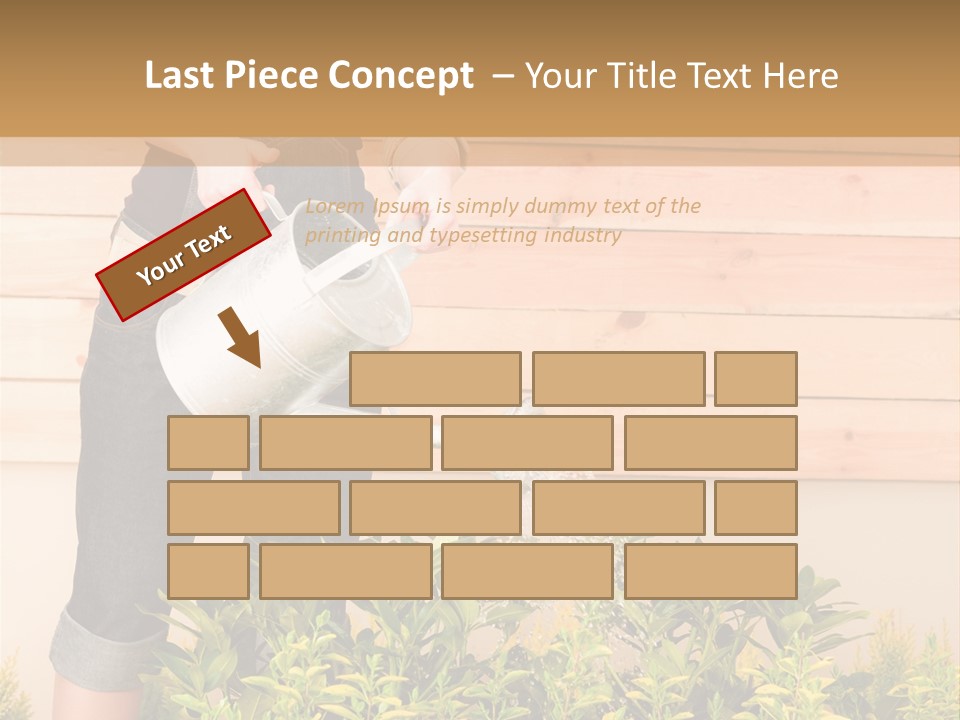 Blond Green Alone PowerPoint Template