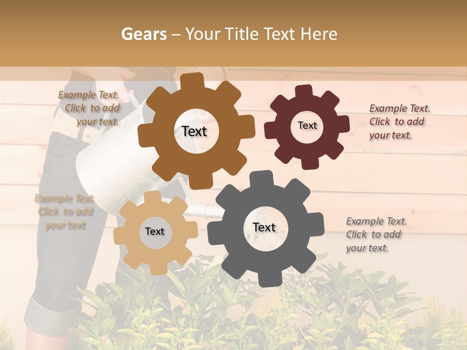 Blond Green Alone PowerPoint Template