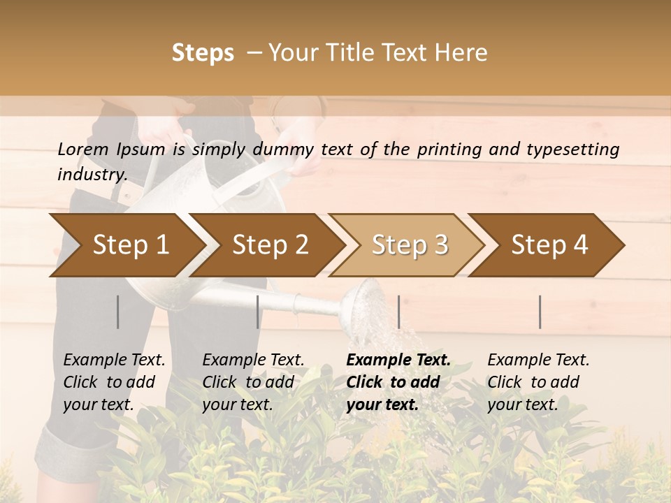 Blond Green Alone PowerPoint Template