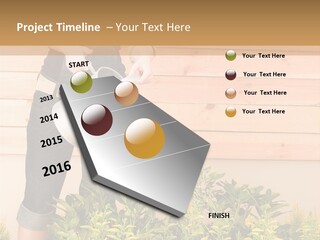 Blond Green Alone PowerPoint Template