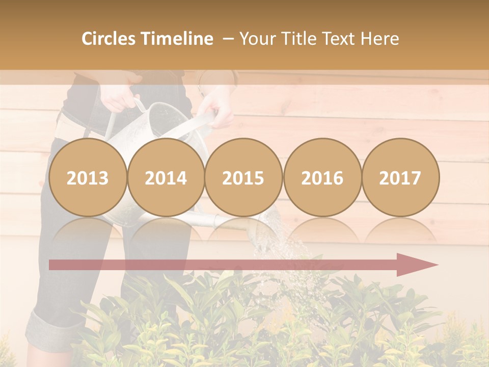 Blond Green Alone PowerPoint Template