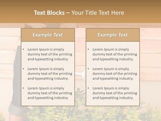 Blond Green Alone PowerPoint Template