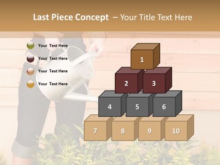 Blond Green Alone PowerPoint Template