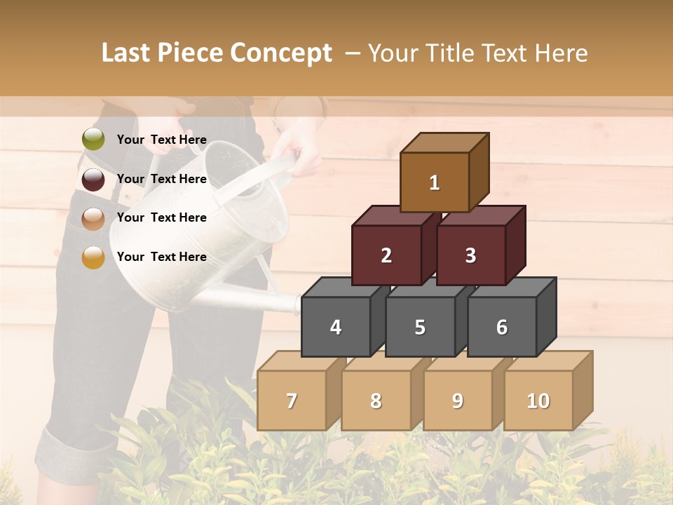 Blond Green Alone PowerPoint Template