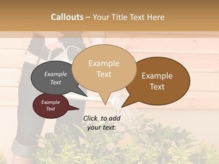 Blond Green Alone PowerPoint Template
