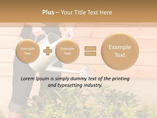 Blond Green Alone PowerPoint Template