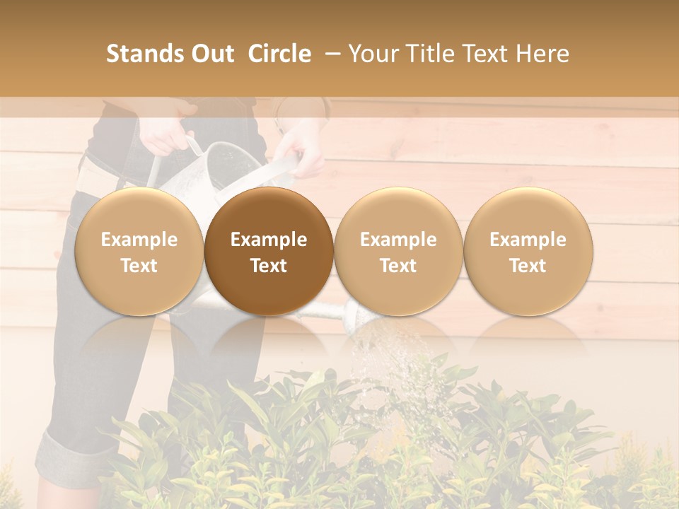 Blond Green Alone PowerPoint Template