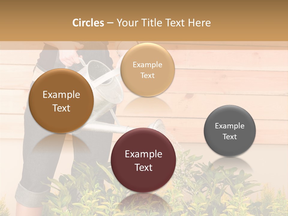 Blond Green Alone PowerPoint Template
