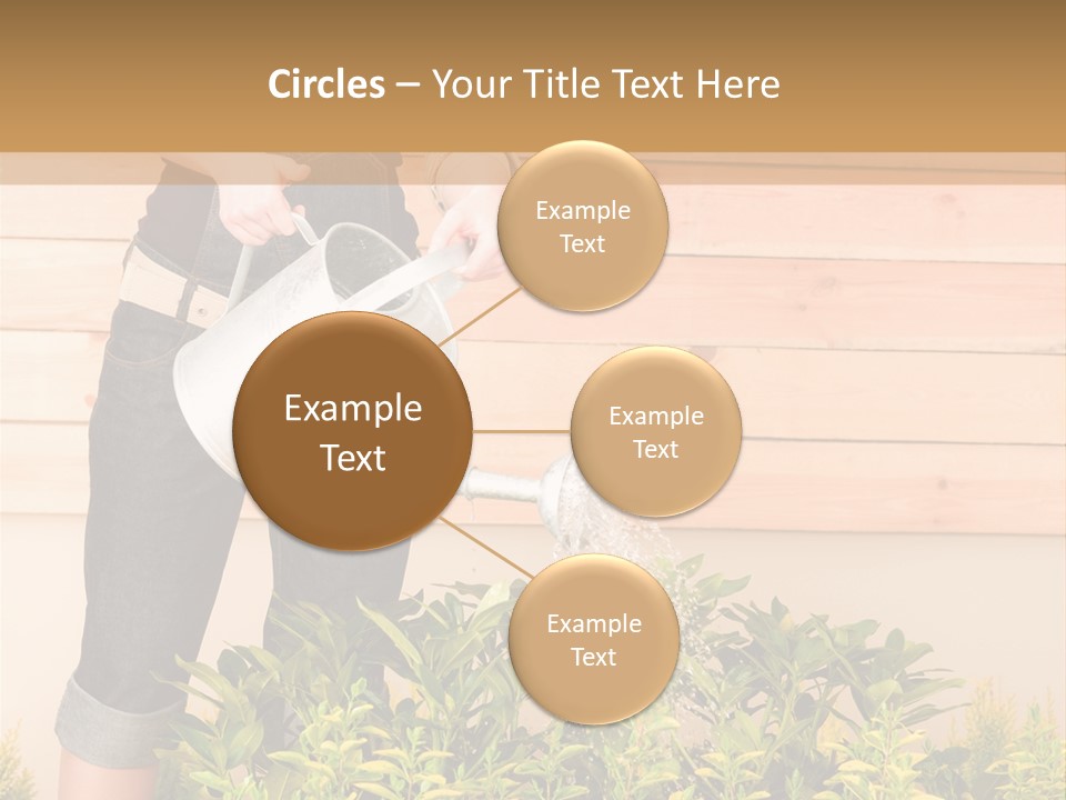 Blond Green Alone PowerPoint Template