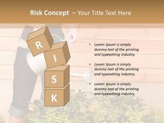 Blond Green Alone PowerPoint Template