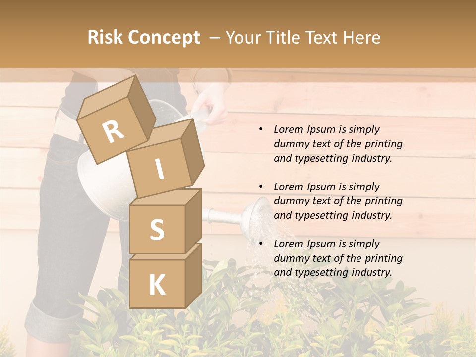 Blond Green Alone PowerPoint Template