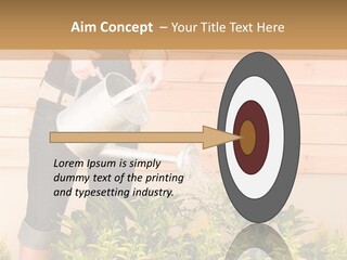 Blond Green Alone PowerPoint Template