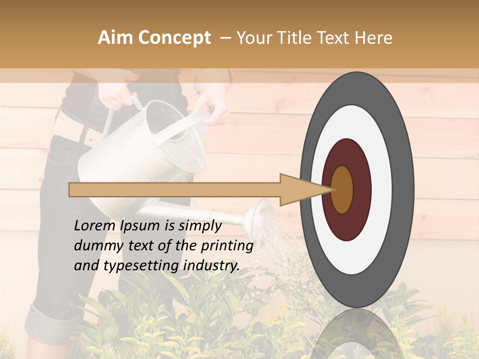 Blond Green Alone PowerPoint Template