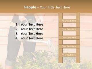 Blond Green Alone PowerPoint Template