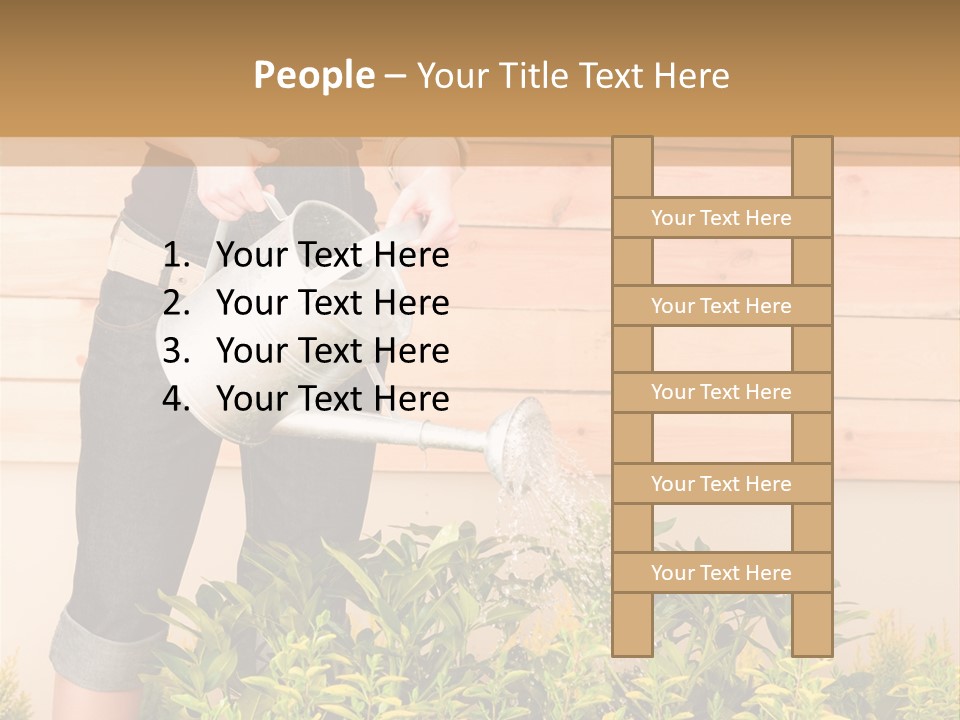 Blond Green Alone PowerPoint Template