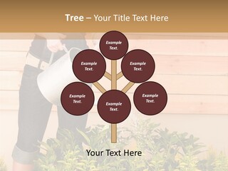 Blond Green Alone PowerPoint Template