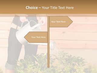 Blond Green Alone PowerPoint Template