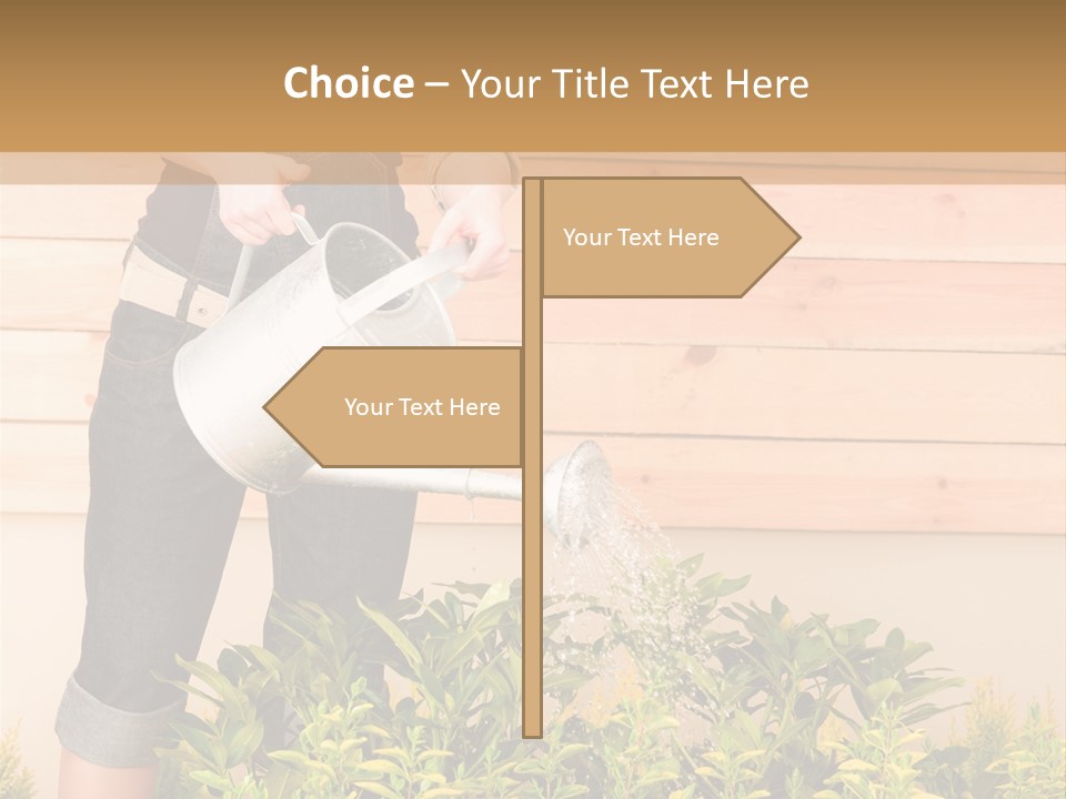 Blond Green Alone PowerPoint Template
