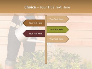 Blond Green Alone PowerPoint Template