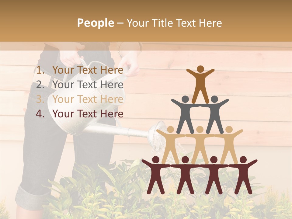 Blond Green Alone PowerPoint Template