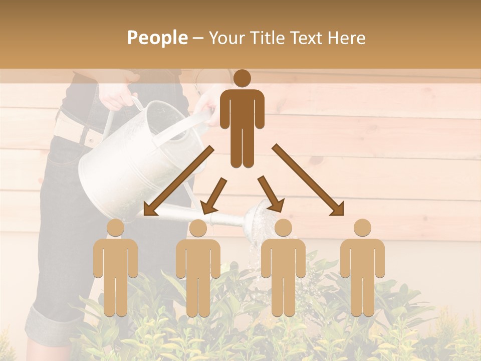 Blond Green Alone PowerPoint Template