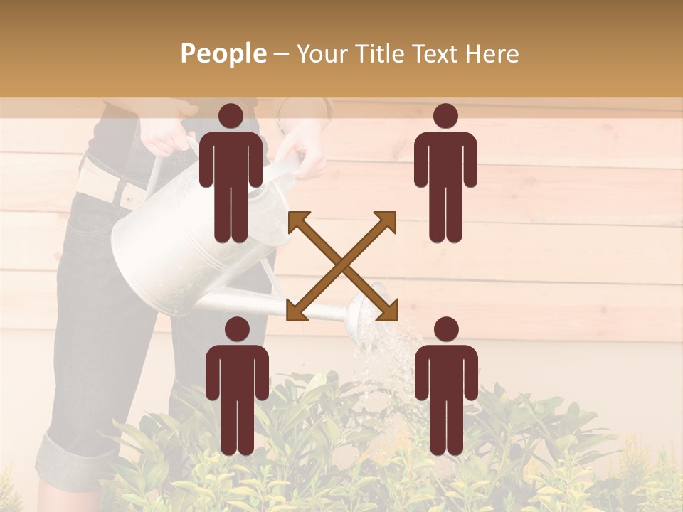 Blond Green Alone PowerPoint Template
