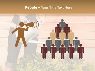 Blond Green Alone PowerPoint Template