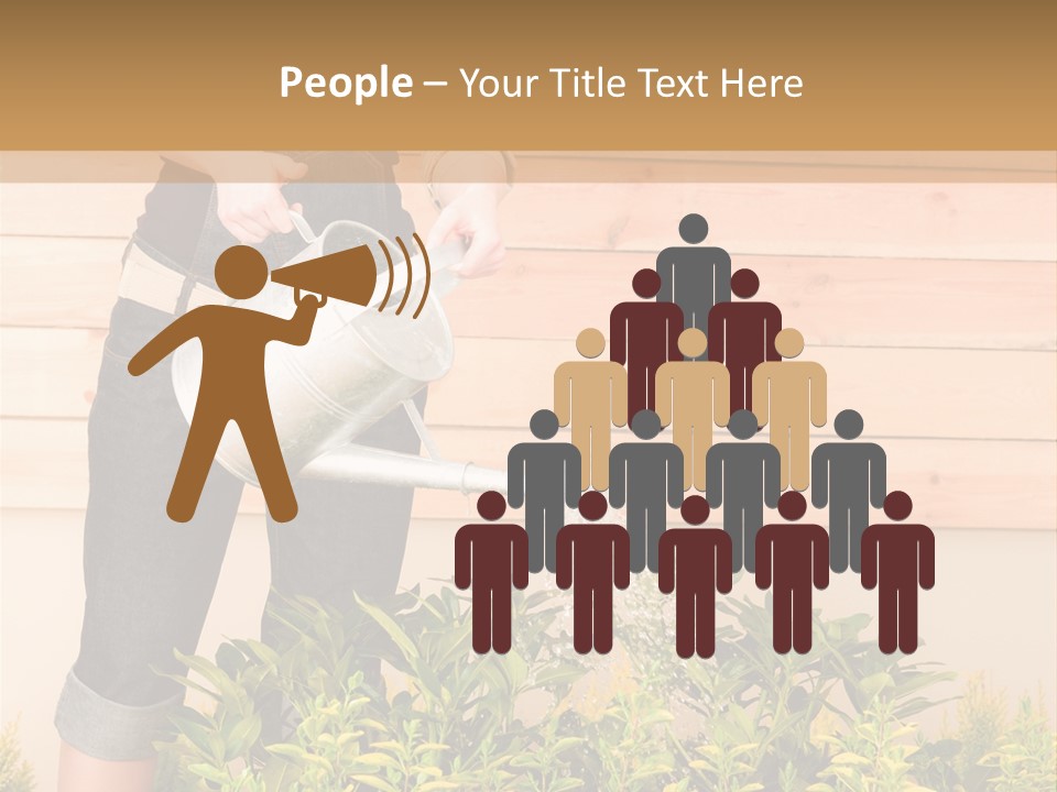 Blond Green Alone PowerPoint Template