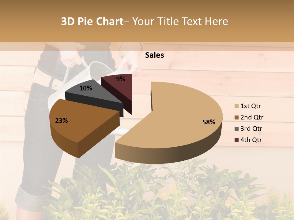 Blond Green Alone PowerPoint Template