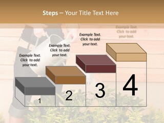 Blond Green Alone PowerPoint Template