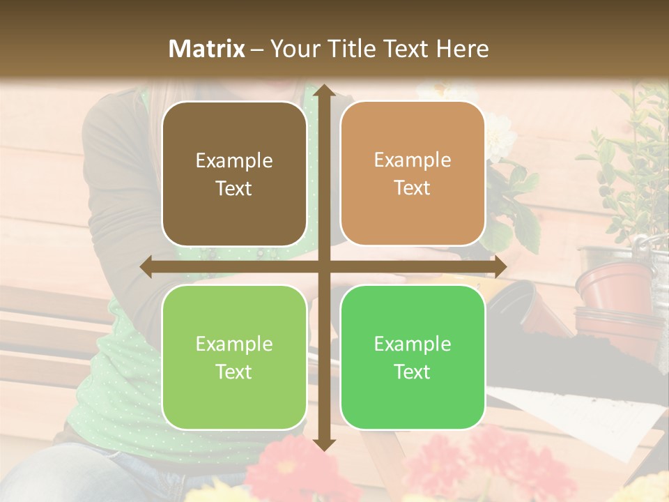 Garden Happiness Alone PowerPoint Template