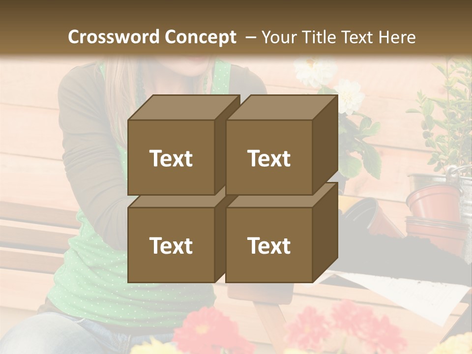 Garden Happiness Alone PowerPoint Template
