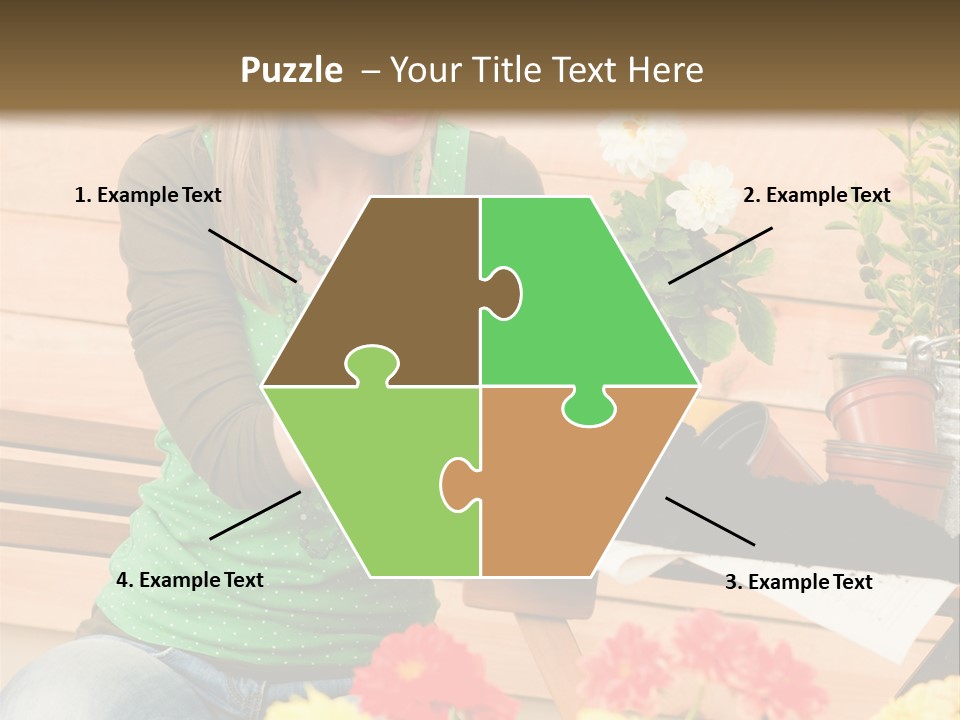 Garden Happiness Alone PowerPoint Template
