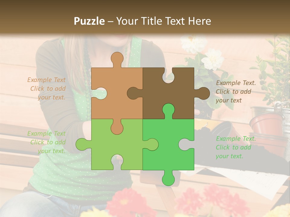 Garden Happiness Alone PowerPoint Template